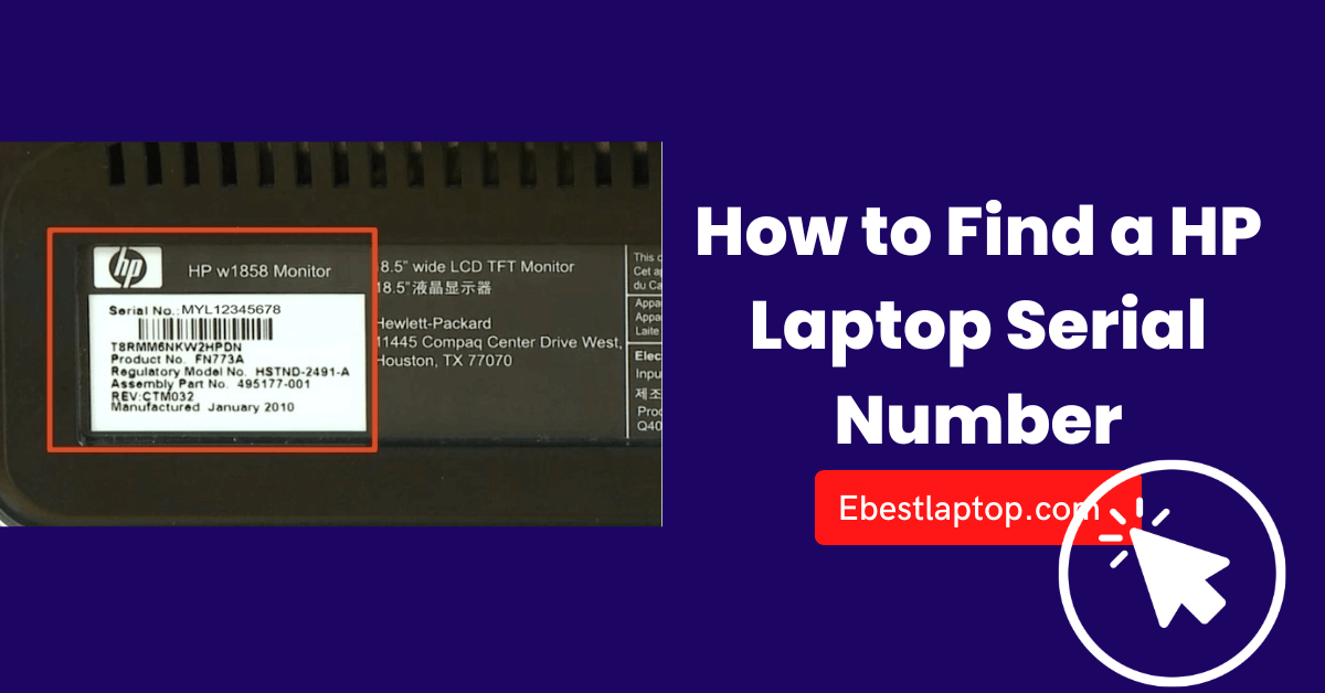 How to Find a HP Laptop Serial Number