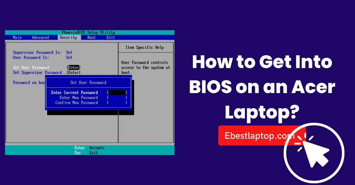 How to Get Into BIOS on an Acer Laptop